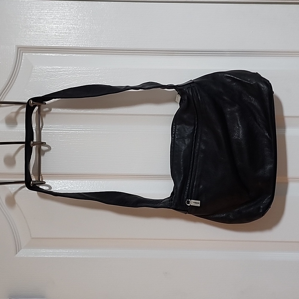 EUC Perlina New York black, faux leather, shoulder bag  *P-41.1